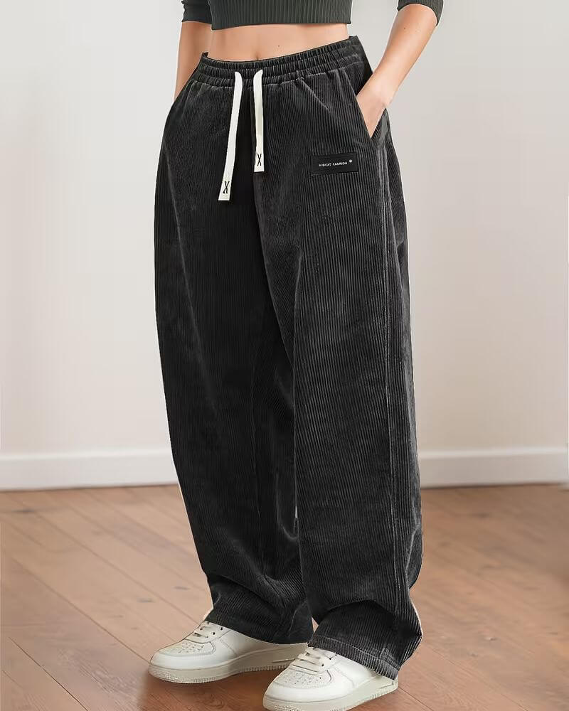 Fraja | Lichte Corduroy Joggingbroek