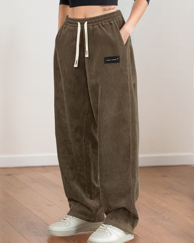 Fraja | Lichte Corduroy Joggingbroek