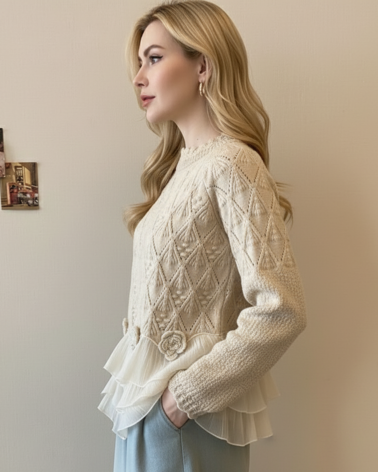 Taylor™ Ruffle Cardigan