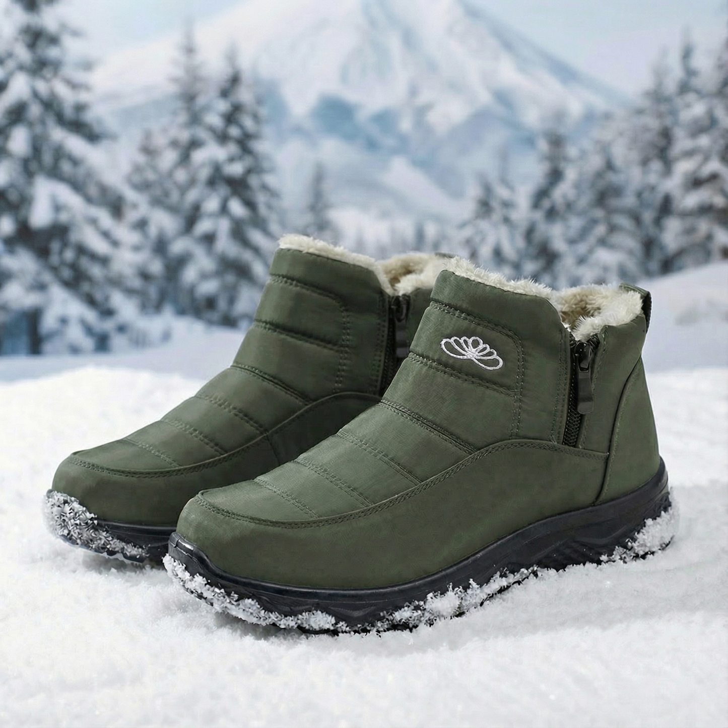 Chantal™ | Fleece Comfort Boots Laag