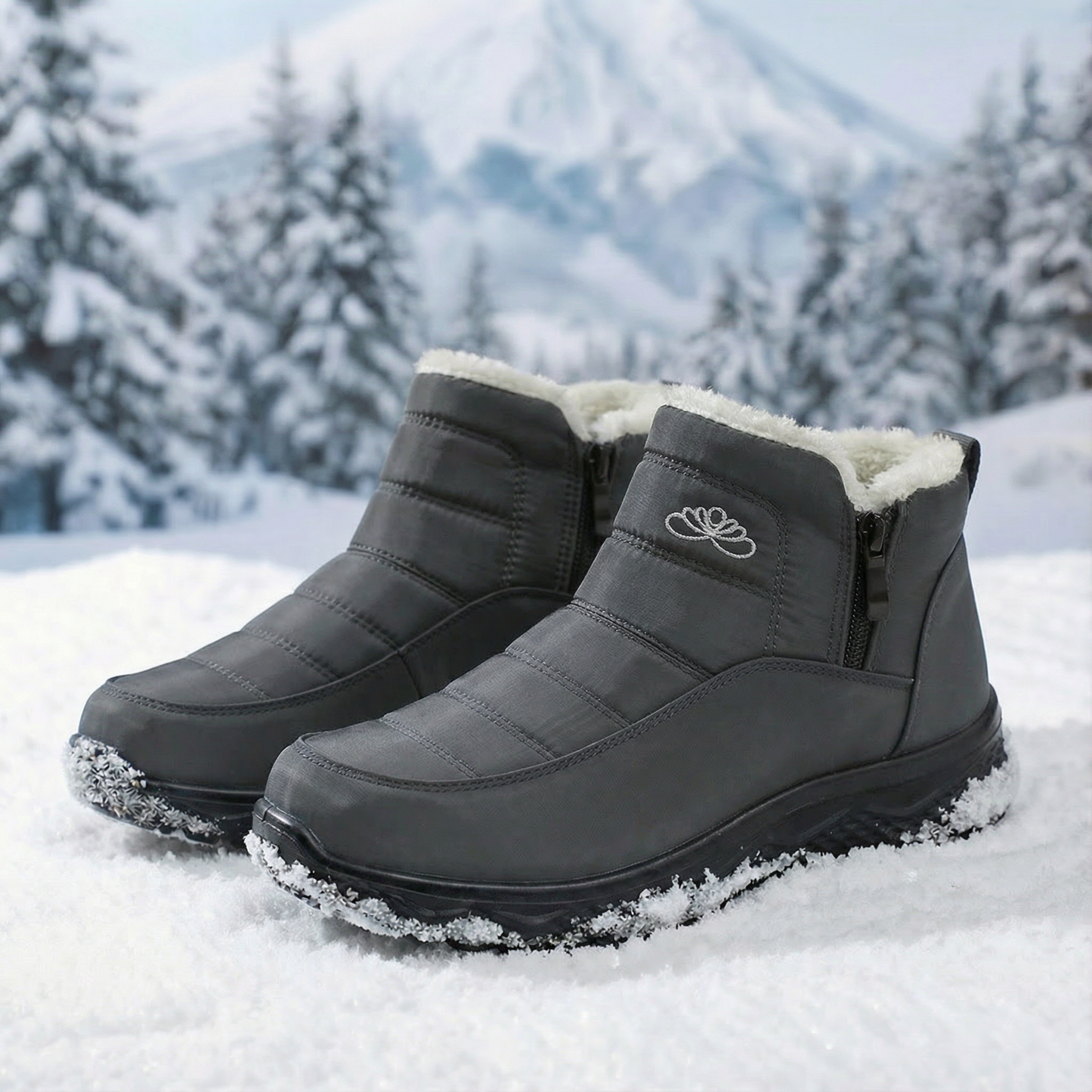 Chantal™ | Fleece Comfort Boots Laag