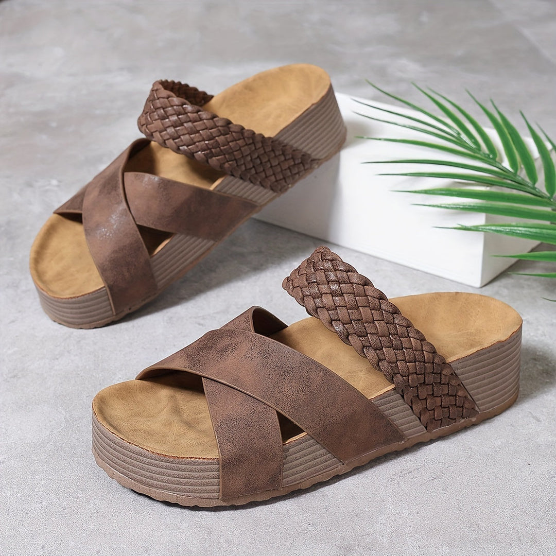 Elegante Gevlochten Sandalen Valérie