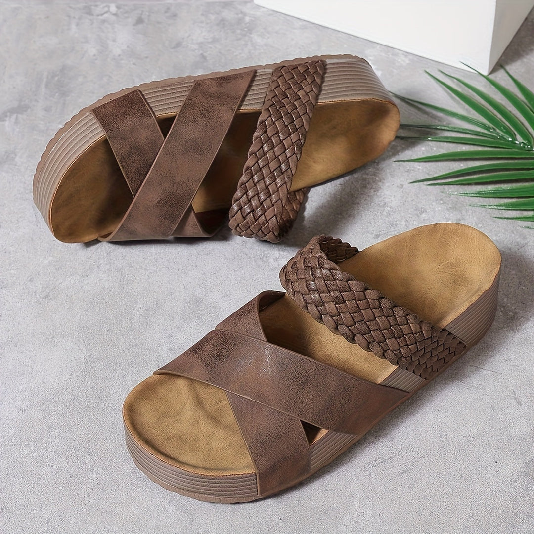 Elegante Gevlochten Sandalen Valérie