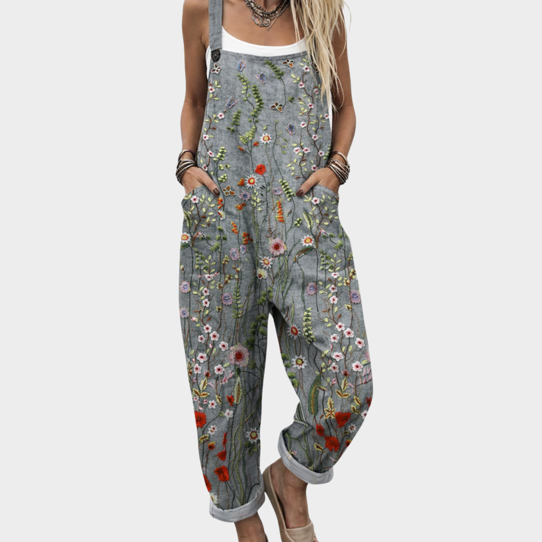 Sanne Jumpsuit met Bloemenprint