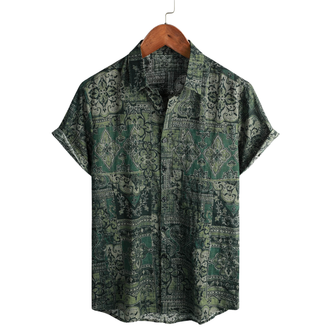 Chic Korte Mouwen Herenoverhemd