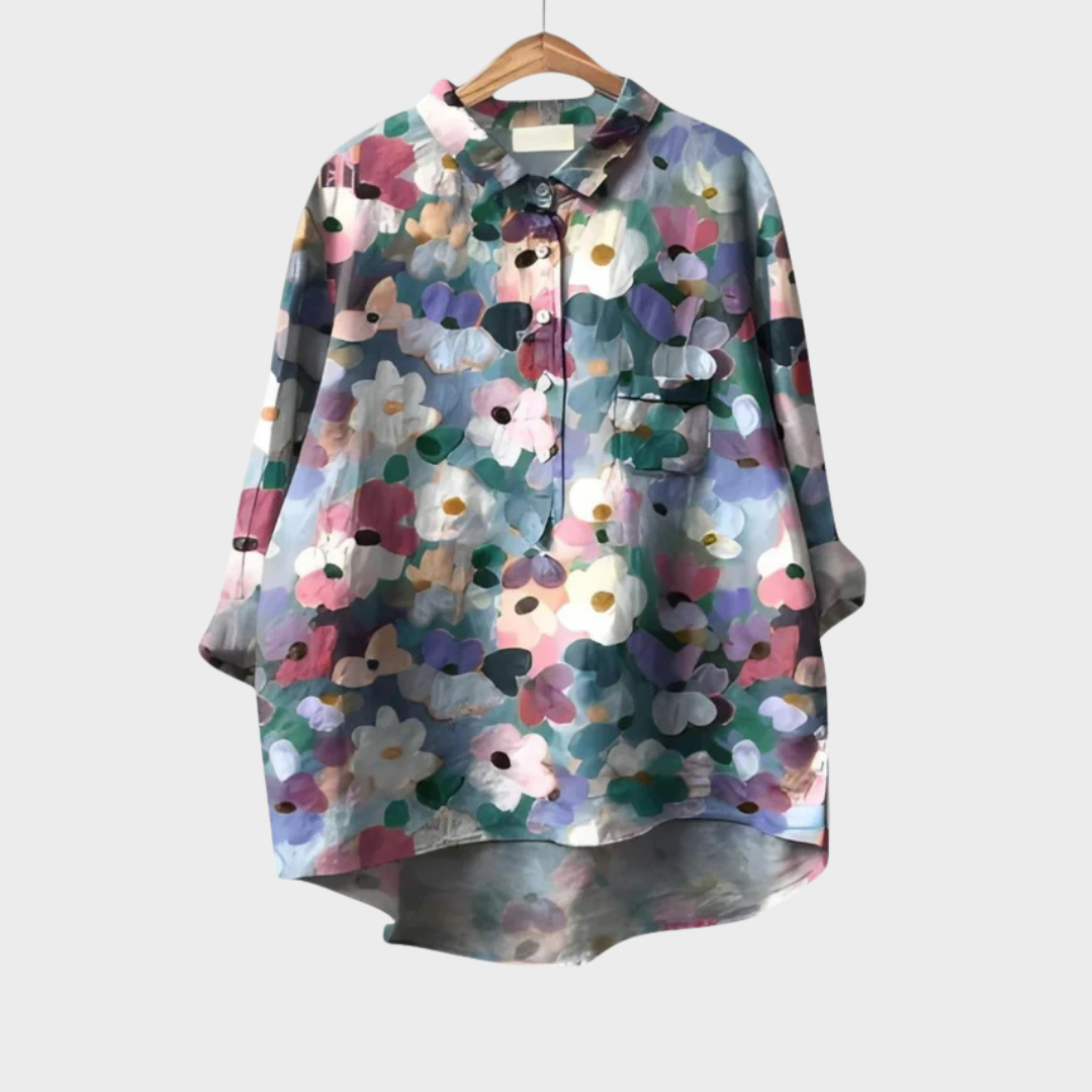 Elise | Elegante Linne Zomerblouse