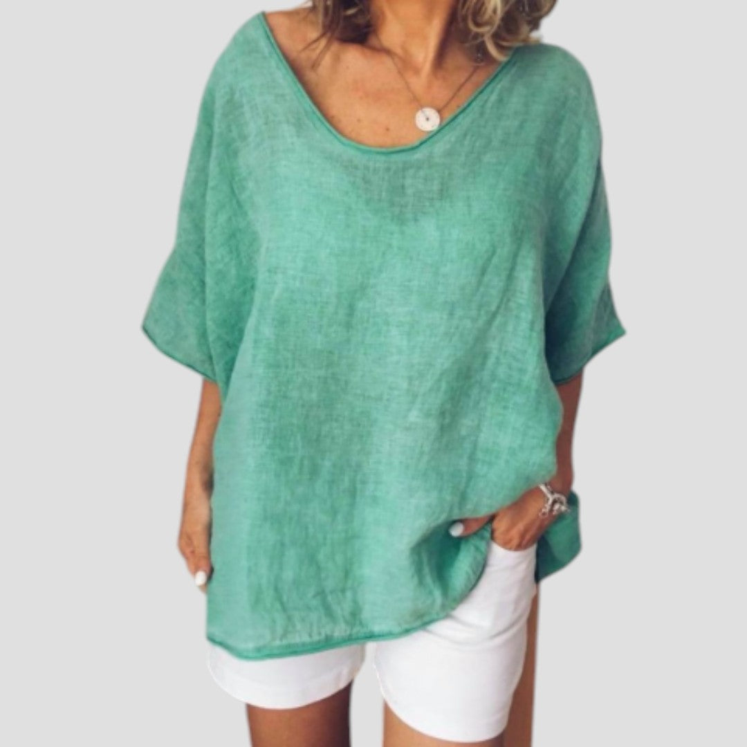 ANNA: COMFORTABELE EN RUIME BLOUSE VOOR EEN CURVY FIGUUR