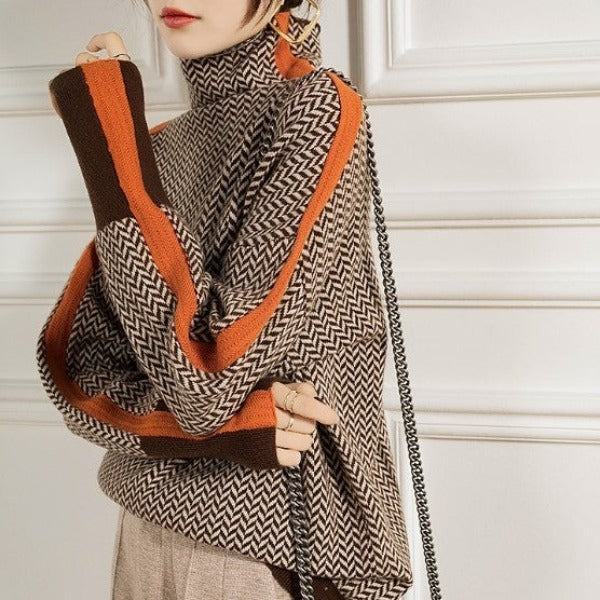 Clémence - Hoogwaardige trui met contrasterende strepen