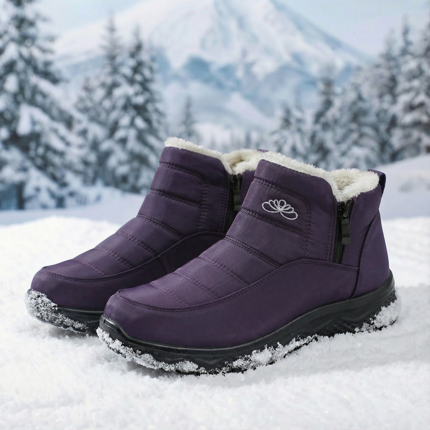 Chantal™ | Fleece Comfort Boots Laag