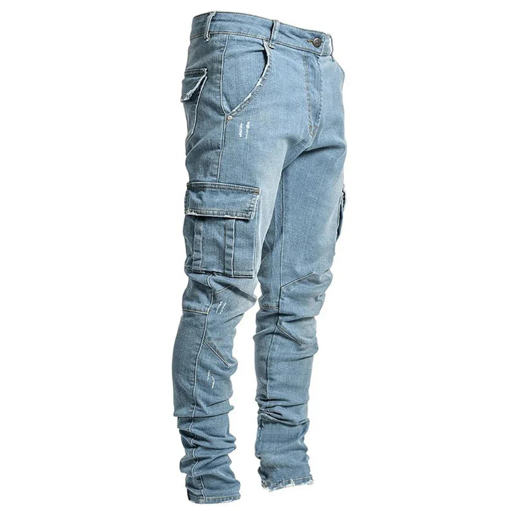 Selora® | Elastic Cargo Street Jeans