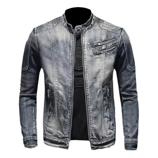 Javina® | Denim Motor Jacket