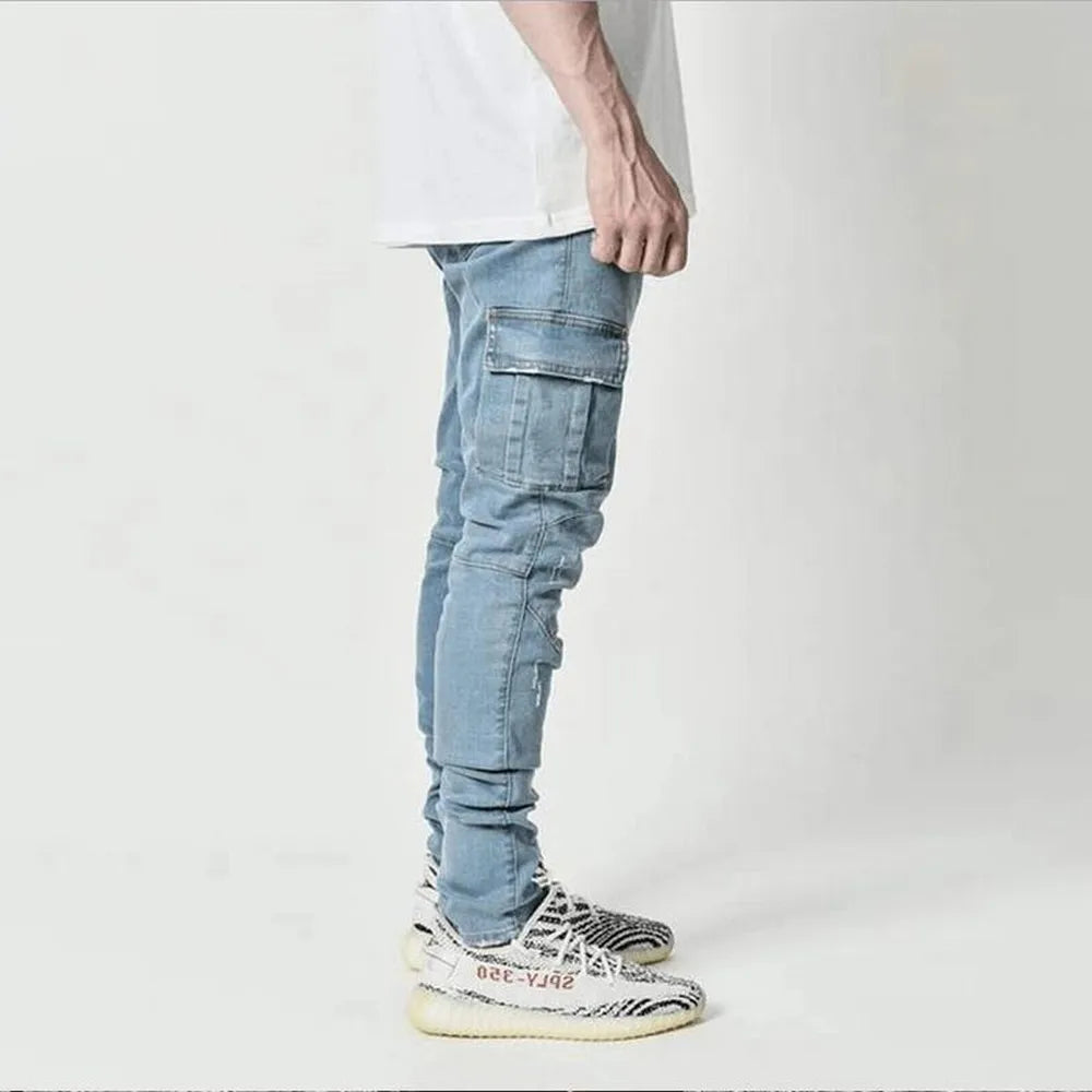 Selora® | Elastic Cargo Street Jeans