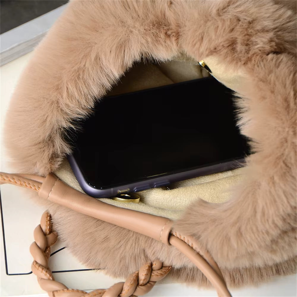 Marilyn | Pluche Pompoen Schoudertas