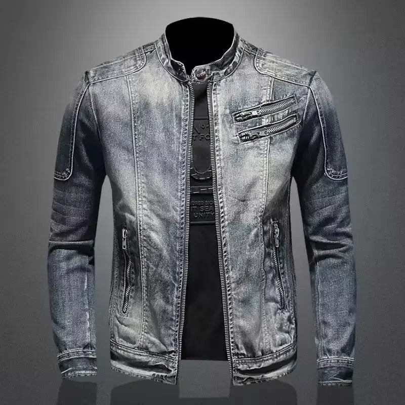 Javina® | Denim Motor Jacket