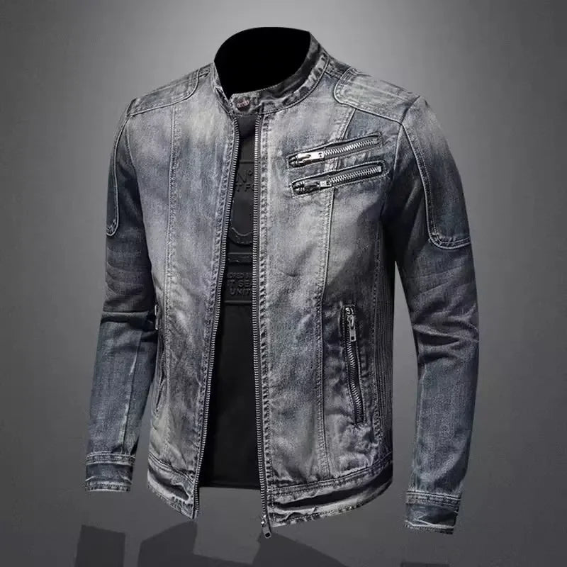 Javina® | Denim Motor Jacket