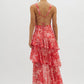 LISA | Bloemige Volant Maxi Jurk