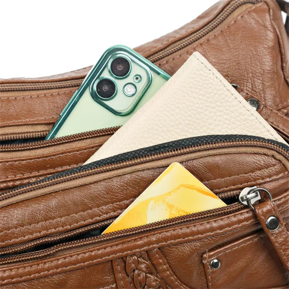 Lilith - Tijdloze Multi-Layer Schoudertas