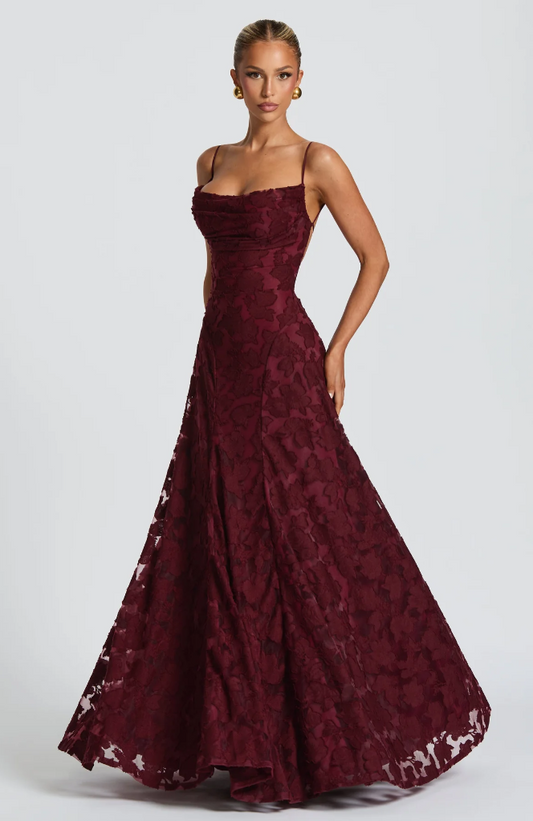 SOFIA | Elegante Kanten Maxi Jurk