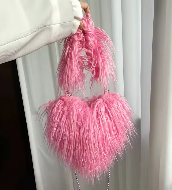 Felize | Hart Plush Schoudertas