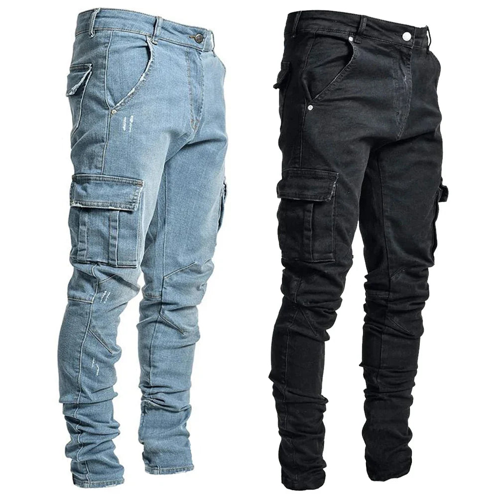 Selora® | Elastic Cargo Street Jeans