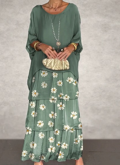 Lara – Elegante lange vloeiende jurk