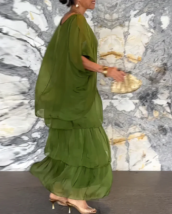 Lara – Elegante lange vloeiende jurk