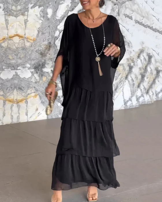 Lara – Elegante lange vloeiende jurk