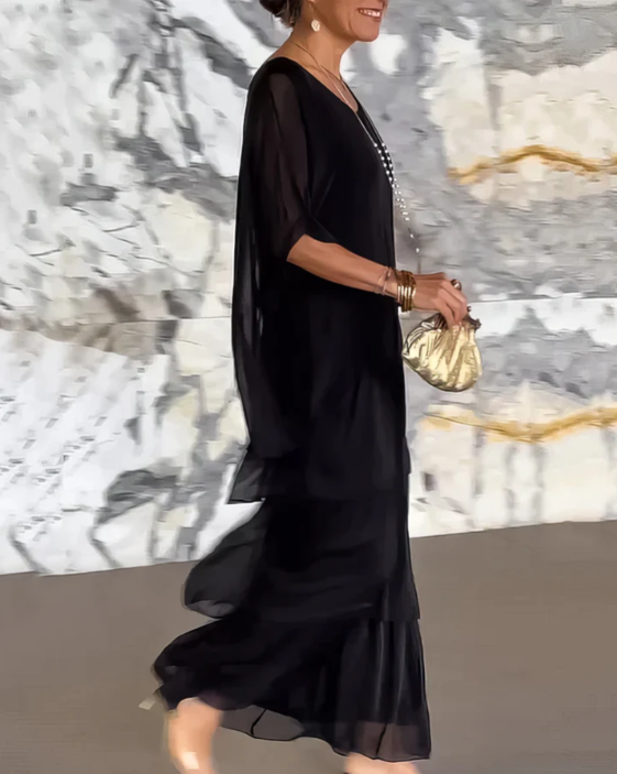Lara – Elegante lange vloeiende jurk