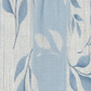 Solene | Mouwloze Midi-jurk met Blauwe Bladerenpatroon