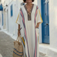 Noemi | V-Hals Halve Mouw Pocket Maxi Jurk
