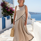 Soleia | Mouwloze Maxi Jurk met Ronde Hals