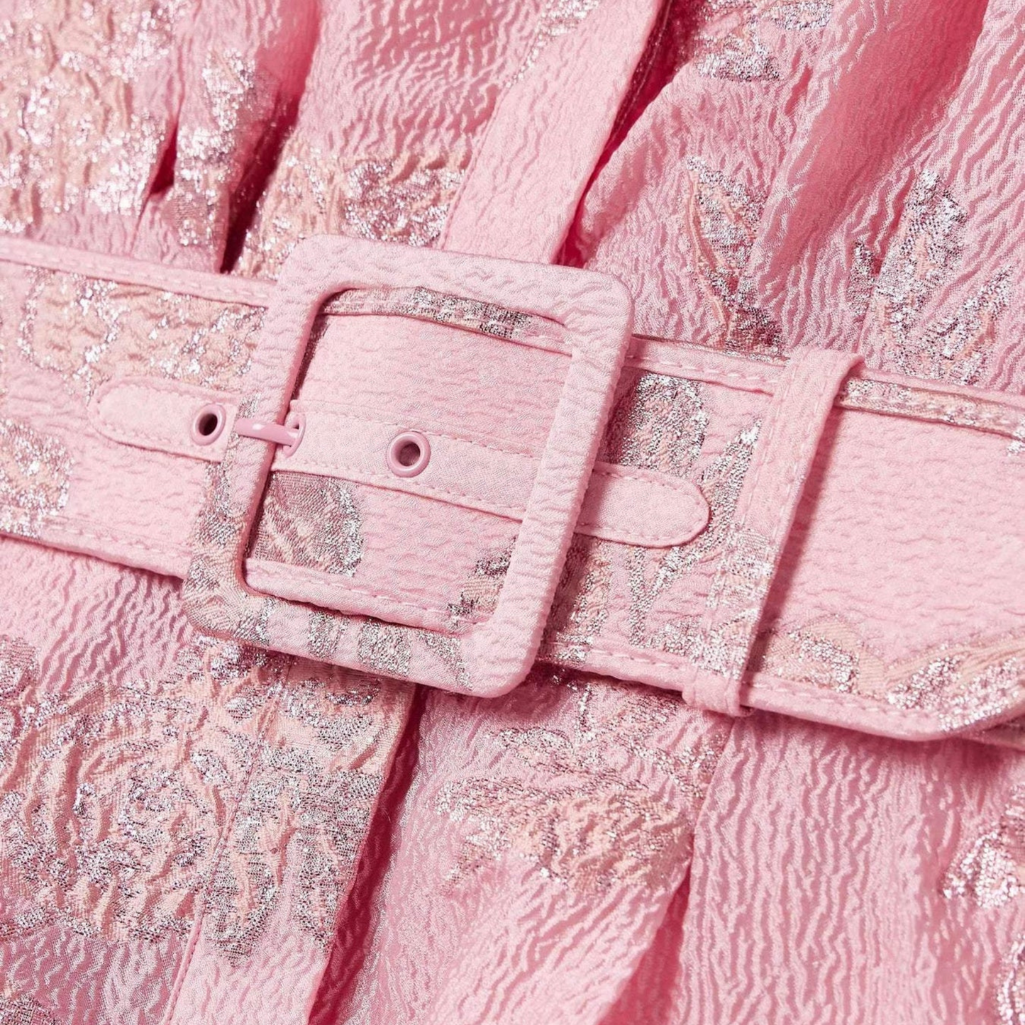 Beatrice™ | Roze Jurk met Volumineuze Mouwen