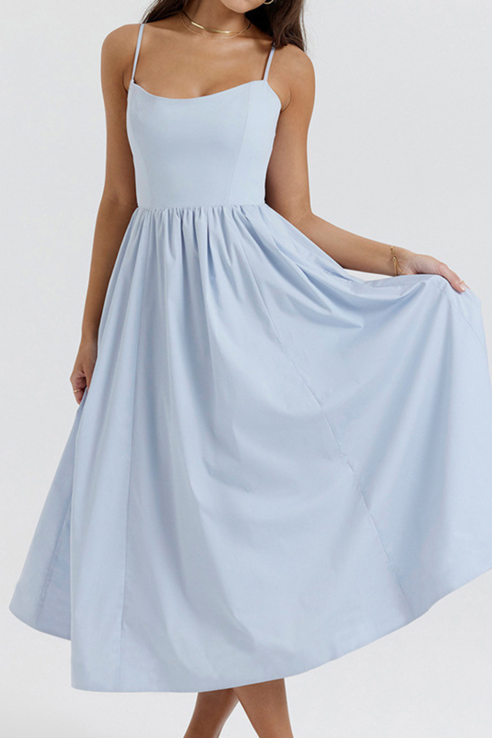 ESTELLE | Elegante Korset Zomer Midi Jurk