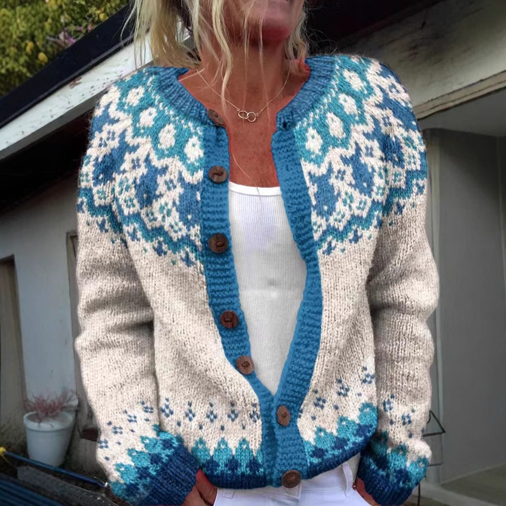 Eva | Vintage IJslandse Handgemaakte Cardigan