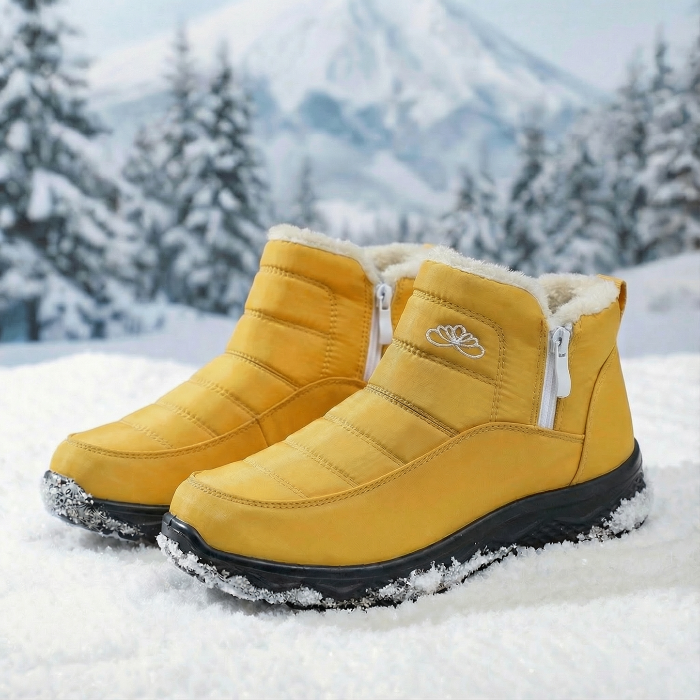 Chantal™ | Fleece Comfort Boots Laag