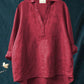 Andrea | Elegante Linne Zomerblouse