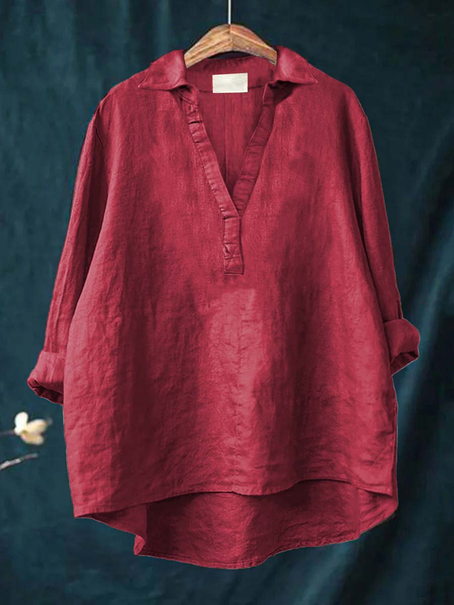 Andrea | Elegante Linne Zomerblouse