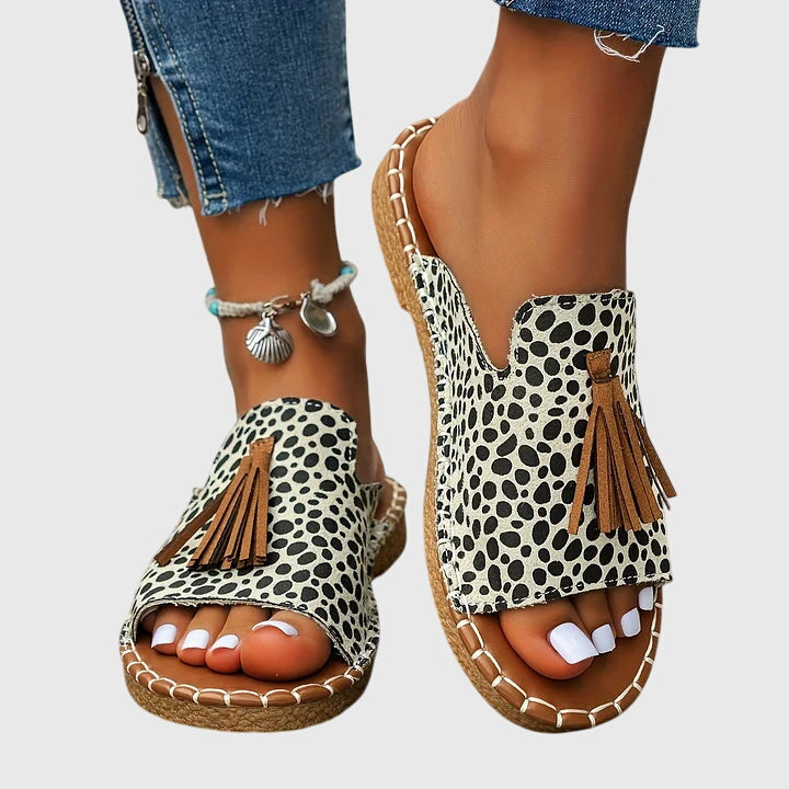 Boheemse Sandalen Met Pompons Pauline