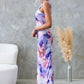 ELLA | One-Shoulder-Plissé-Midikleed