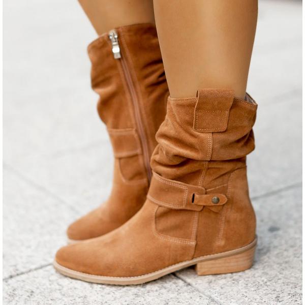 Patricia - Slouchy Suede Boots