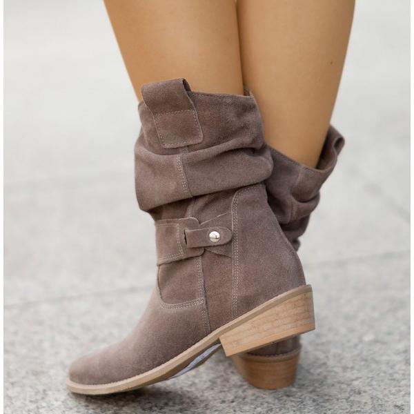 Patricia - Slouchy Suede Boots