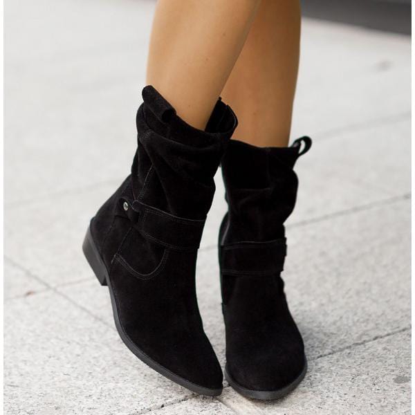 Patricia - Slouchy Suede Boots