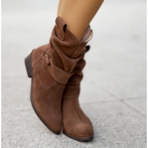 Patricia - Slouchy Suede Boots