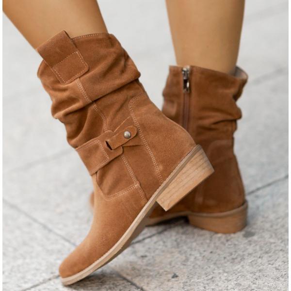 Patricia - Slouchy Suede Boots