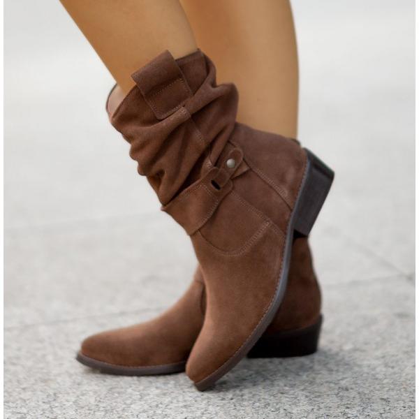 Patricia - Slouchy Suede Boots