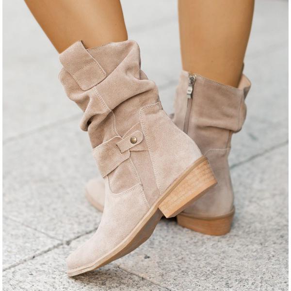 Patricia - Slouchy Suede Boots