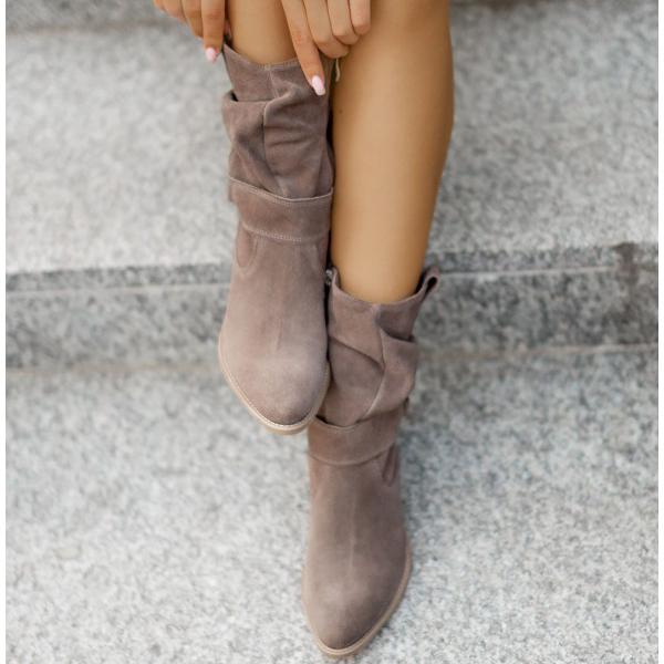 Patricia - Slouchy Suede Boots