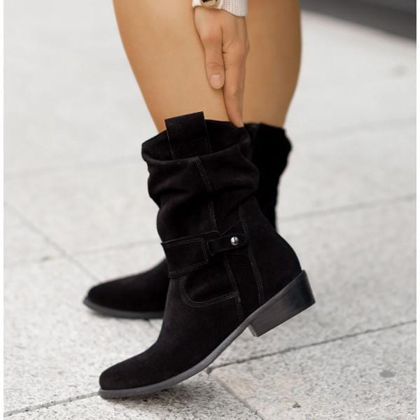 Patricia - Slouchy Suede Boots
