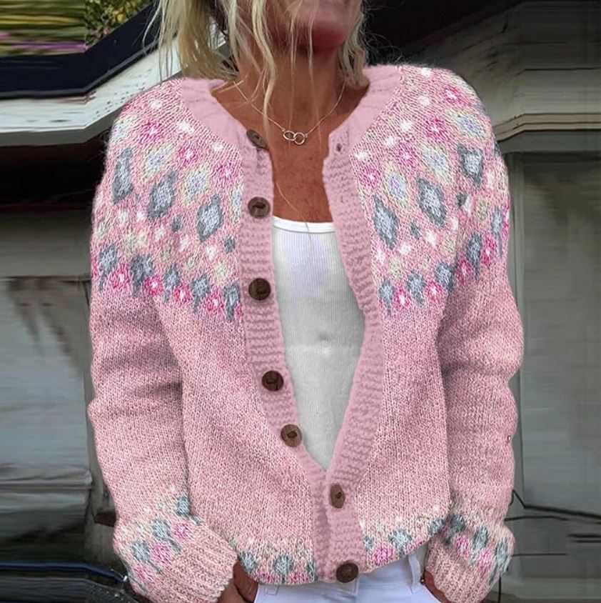 Hazel | Roze Comfort Cardigan
