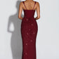 ROSALIND | Maxikleed met Vierkante Uitsnijding